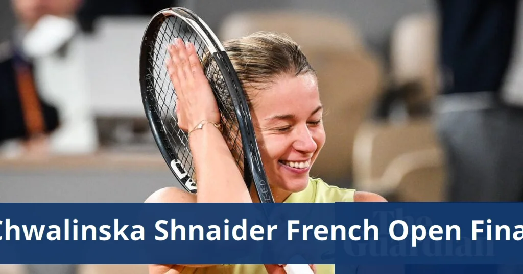 Chwalinska defeats shnaider to advance to french open final