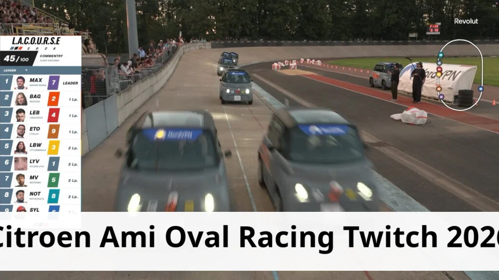 Citroën ami makes oval racing debut on twitchprogramming