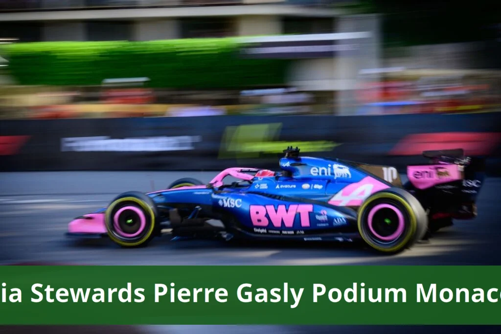 Fia stewards restore pierre gasly's podium from monaco gp