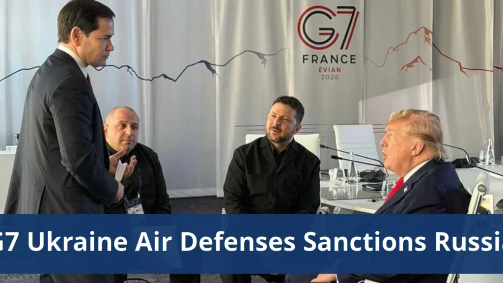 G7 leaders enhance ukraine air defenses and tighten sanctions on