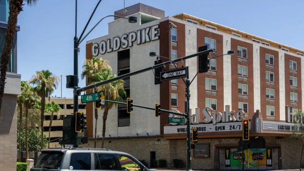 Former gold spike casino in downtown vegas sells for 42%