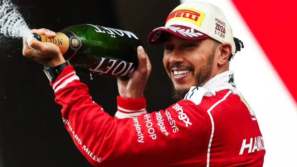 Lewis hamilton secures p2 as ferrari's kimi antonelli leads