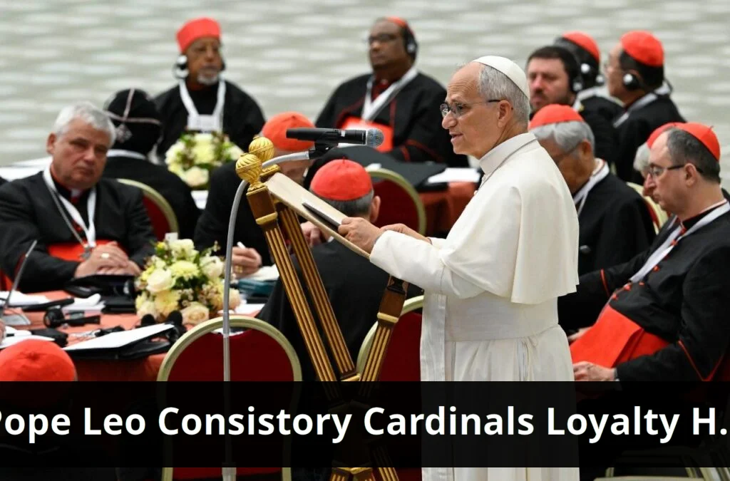 Pope leo opens consistory, urges cardinals for loyalty and honesty