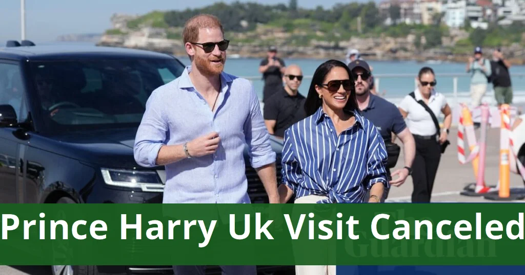Prince harry's uk visit canceled at last minute