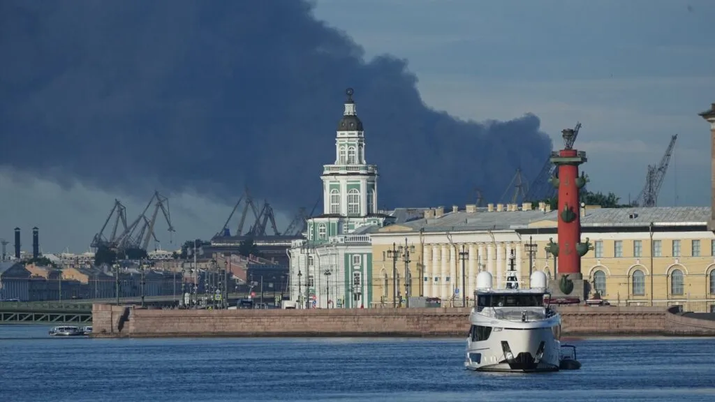 Ukrainian drones target st. petersburg oil terminal ahead of putin